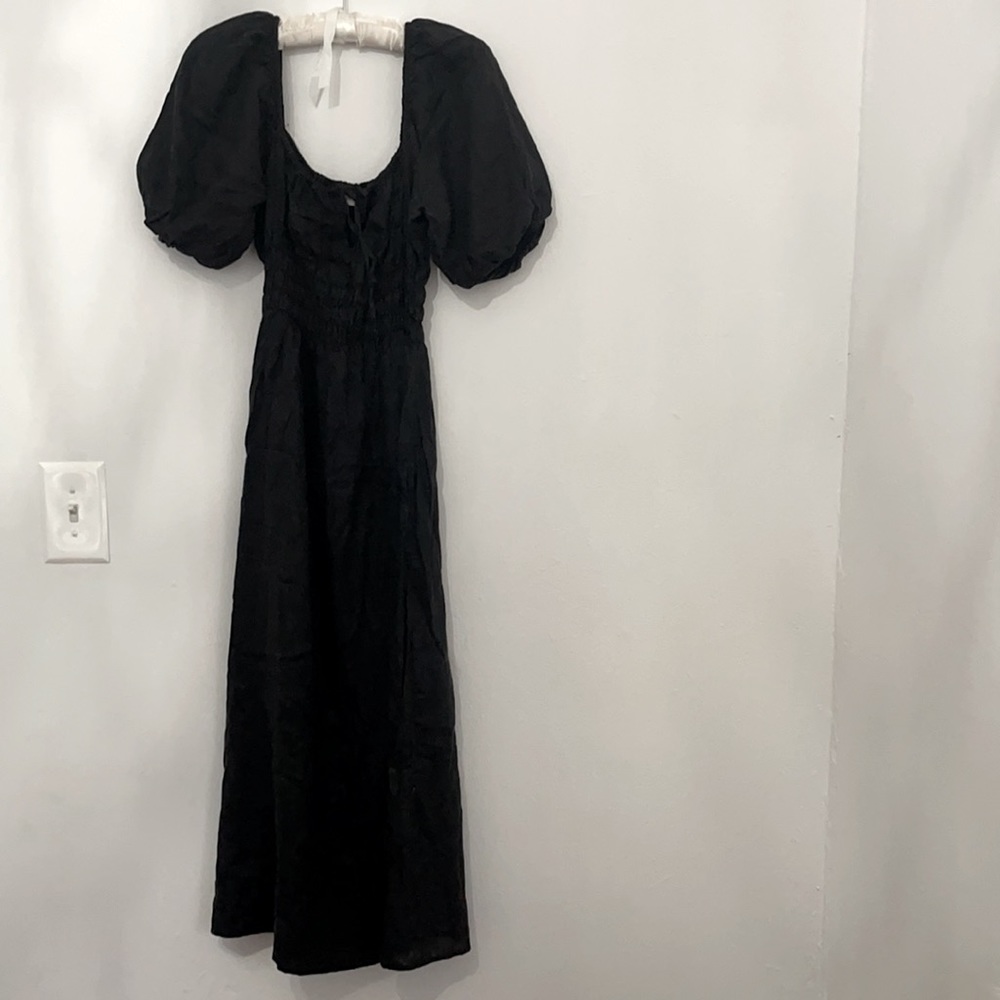 Faithfull the brand linen dress size M